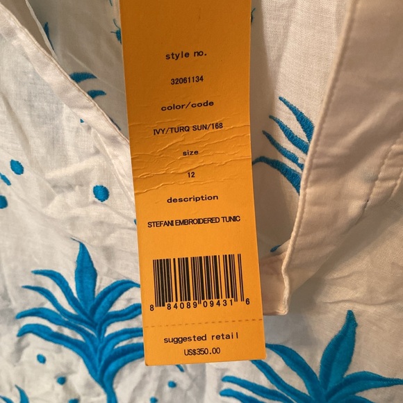 NWT TORY BURCH Embroidered Tunic - Picture 3 of 9